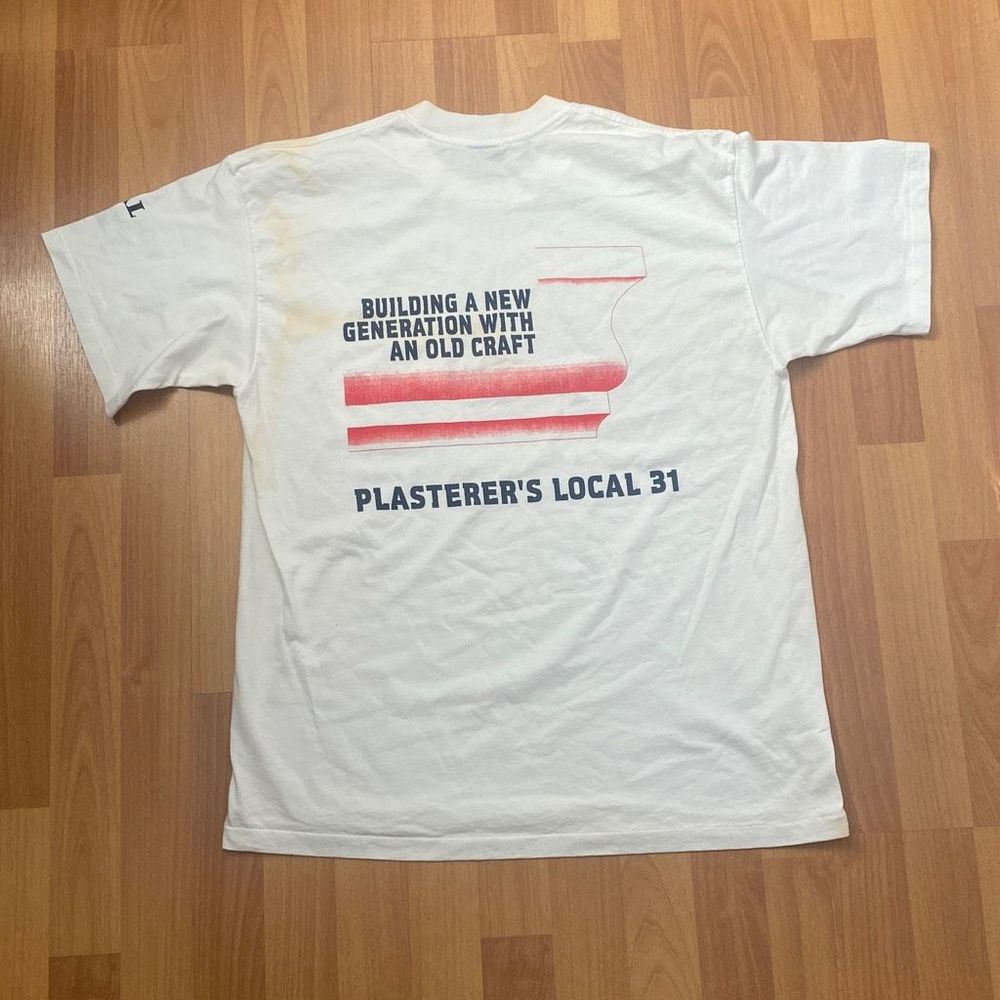 Vintage 80s Platinum Plus T-shirt Single Stitch Labor Day Parade Men XL